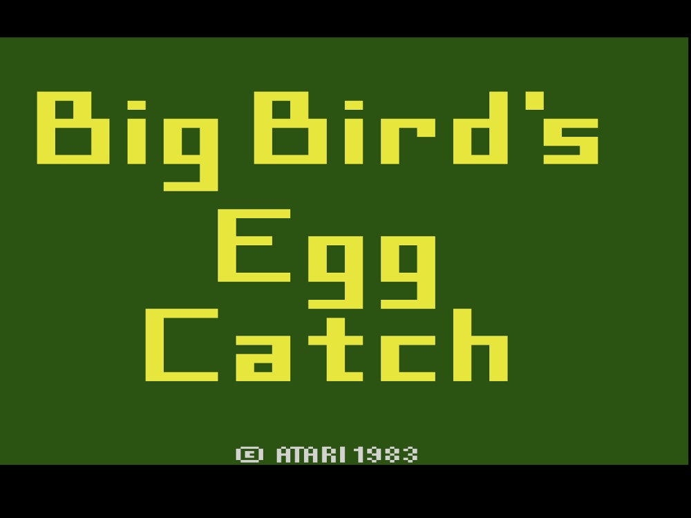 Title Screen of Big Birds Egg Catch for Atari 2600